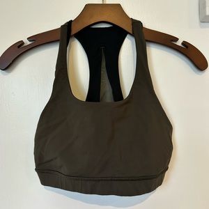 Lululemon Olive Green Sports Bra